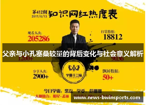 父亲与小孔塞桑较量的背后变化与社会意义解析